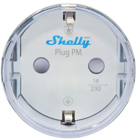Shelly Plug PM Gen3 Matter 13A smart socket, white